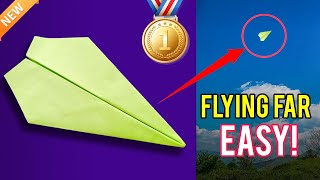 How to Make a Paper Airplane That Flies Far 500FEET  Easy Folding Tutorial [upl. by Eaton]