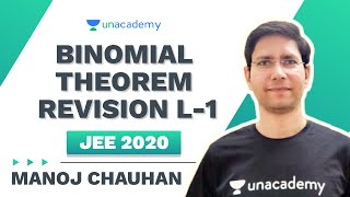 Binomial Theorem Revision L1  MC Sir  Unacademy Accelerate [upl. by Botzow]