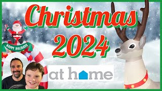 AT HOME Christmas 2024 Shopping Walkthrough New Holiday Decor Shop With Me [upl. by Nitz102]