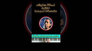 Bindu bindu tharaka song keyboard notation with playing  බිංදු බිංදු තාරකා [upl. by Ahtnahc]