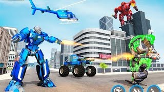 video Monster Truck Robot Shooting car game 😈 Robot Monster Truck shooting game 🔥 Android Game [upl. by Siaht]