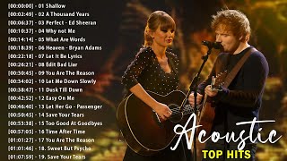 Best Acoustic Songs Collection  Acoustic 2024  The Best Acoustic Covers of Popular Songs 2024 [upl. by Seidel]