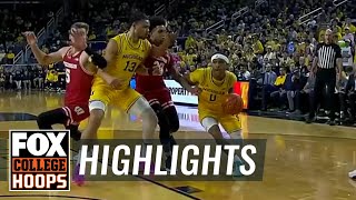 No 11 Wisconsin Badgers vs Michigan Wolverines Highlights  CBB on FOX [upl. by Bendix]