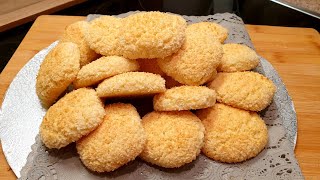 Gurabia me kokos dhe limon me shije fantastike per 10minBiscuits mit zitrone und Kokosraspeln 🥰 [upl. by Linehan]