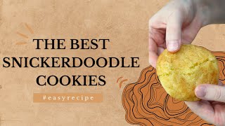 🔥 THE BEST SNICKERDOODLE COOKIES  EASY RECIPE [upl. by Ailiec427]