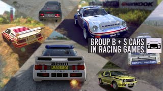 Group B  Group S Cars in Racing Games [upl. by Ardnola562]