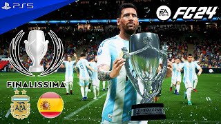 Finalissima 2025  Argentina vs Spain  EA FC 24  PS5™ 4K60 [upl. by Nnuahs282]