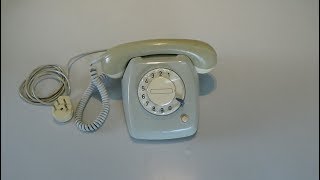 Table Telephone PTT type T65  Old vintage  retro 60s 70s 80s Phone ring example movie 38 4bq [upl. by Alig]