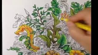 Tutorial part 3  coloring with neocolor II  coloring book Imagimorphia [upl. by Ratep]