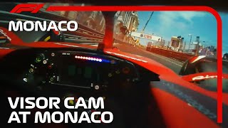 Visor Cam At Monaco With Charles Leclerc  2022 Monaco Grand Prix [upl. by Arturo438]