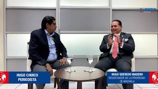 Envivo Hugo Quevedo registrador de la propiedad de Machala [upl. by Sherman]