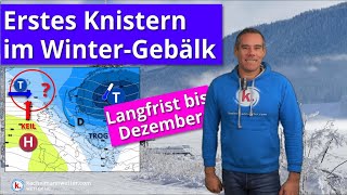 Es knistert etwas im WinterGebälk  neuer Langfristtrend bis Dezember [upl. by Naujet]