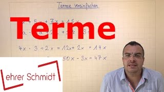 Terme berechnen  Terme und Gleichungen  Mathematik  Lehrerschmidt [upl. by Sung]