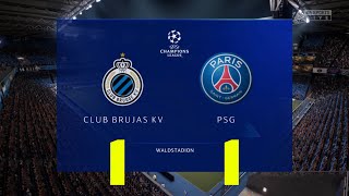 Brujas vs PSG 11  Champions League  15092021  Partido Completo HD [upl. by Feola226]