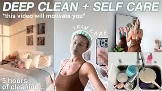 DEEP CLEAN  ORGANIZE with me  self care vlog 🧼 [upl. by Ruhtracm937]