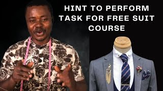 HINT ON HOW TO PERFORM TASK FOR THE FREE SUIT COURSE [upl. by Meehahs]