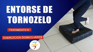 EXERCÍCIOS PARA ENTORSE DE TORNOZELO  Clínica Reabilitar [upl. by Eibbob]