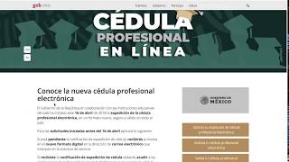 Cédula Profesional Electrónica  Consulta validación y duplicado en línea [upl. by Milka]