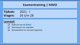 Havo examentraining  2021 I  Vraag 26 tm 28 [upl. by Schwarz561]