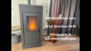 Artel NextGen 9kW pelletkachel  Parameters instellen amp fabrieksinstellingen [upl. by Sidalg]