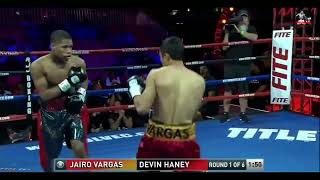 Devin Haney vs Jairo Vargas Highlights [upl. by Anavrin]