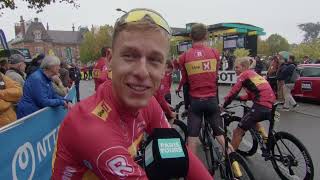 Tobias Halland Johannessen  Interview at the start  Paris  Tours 2024 [upl. by Thorma]