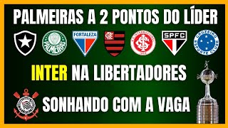 BRASILEIRÃO  PALMEIRAS ENCOSTA NO LÍDER  INTER NA LIBERTADORES  CORINTHIANS SONHA COM A VAGA [upl. by Sharp763]