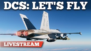 🔴 DCS World Lets Fly  Building Missions And Flying Them Together [upl. by Naillij]