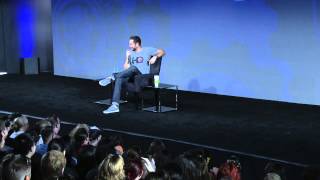 A Conversation with Zachary Levi live fromNerdHQ 2014 [upl. by Alyl280]