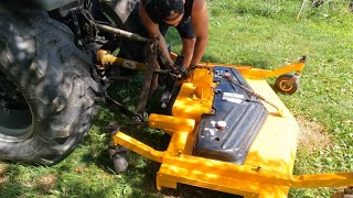 Painting King Cutter Finish Mower and Replacing Drive Belt [upl. by Ear]