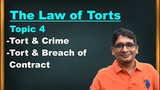 Difference between Tort and Crime I Tort and Breach of Contract I Law of Torts I By Gaurav Saxena [upl. by Inhsor]