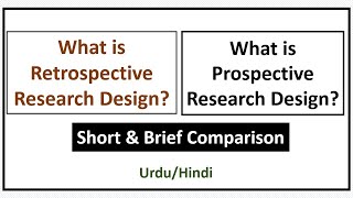 What is Retrospective Research Design and Prospective Research Design [upl. by Harp]