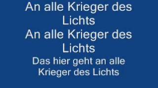 Silbermond  Krieger Des Lichts Lyrics [upl. by Oinigih]