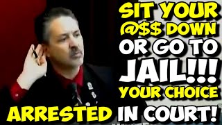 OMG Strict Judge DESTROYS Sovereign Citizen Then Has Him ARRESTED IN COURT Pro Se FAIL [upl. by Adey]