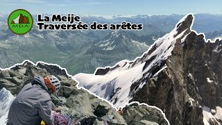 La Meije  Arête du promontoire et traversée des arêtes [upl. by Naleag738]