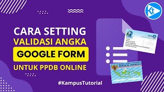 TUTORIAL VALIDASI INPUT ANGKA GOOGLE FORM [upl. by Tracy]