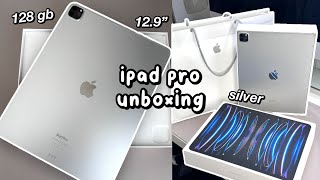 iPad Pro 129″ M2 Chip Silver Unboxing 📦 it’s amazing  ipad 9th gen vs ipad pro 6th gen [upl. by Godard]