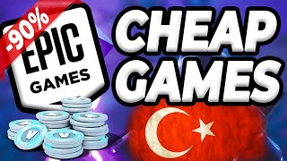 How to Change Epic Games to Turkey  Its Really Cheap [upl. by Crotty]