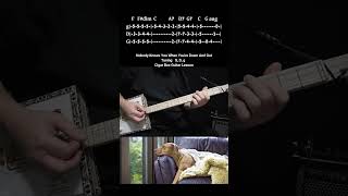 Nobody Knows You When Youre down And Out Eric Clapton  quotNo Chatquot Lesson  Cigar Box Guitar w Tabs [upl. by Jandy]