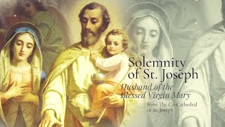 Feast of St Joseph Mass at CoCathedral of St Joseph LIVE [upl. by Yssep]