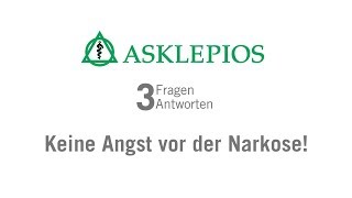 Keine Angst vor der Narkose 3 Fragen 3 Antworten  Asklepios [upl. by Garber]