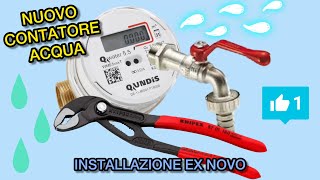 INSTALLAZIONE EX NOVO DI UN CONTATORE ACQUA SU RUBINETTO D’IRRIGAZIONE NON PREDISPOSTO [upl. by Oznecniv307]