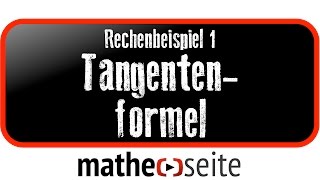 Tangentengleichung  Normalengleichung bestimmen über Tangentenformel  Normalenformel Beispiel 1 [upl. by Vachill]