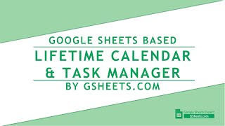 Google Sheets Calendar amp TasksEvents Manager [upl. by Annelise]