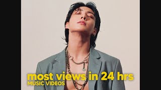 top 50 most viewed music videos in first 24 hours  september 2024 update [upl. by Amme]