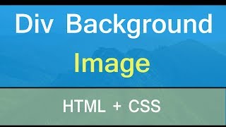 Set background image in div box using html and css  css div box container [upl. by Ellehcim]