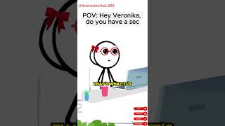 Hey Veronika do you have a sec Meme Animation shorts managermemes ACTherealveronika funny [upl. by Elatsyrc804]