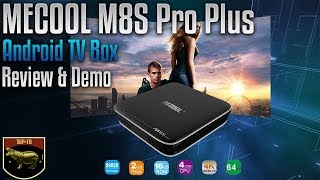 MECOOL M8S PRO PLUS Android TV Box  Review amp Demo [upl. by Dlabihcra]