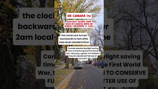 Daylight Saving Time in Canada ends om Sunday November 3 2024 🇨🇦 [upl. by Natasha]