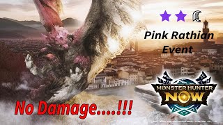 MHNow  Event  Pink Rathian   GreatSword  Maladys Kiss 2   Solo  No Damage [upl. by Pompea]